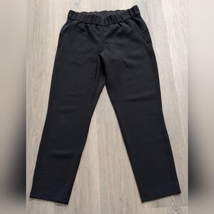 Lululemon Black Elastic Waist Pants - 6 - Preloved - Missing Drawstring